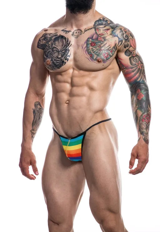 Cut For Men G-string-Rainbow- S - Take A Peek