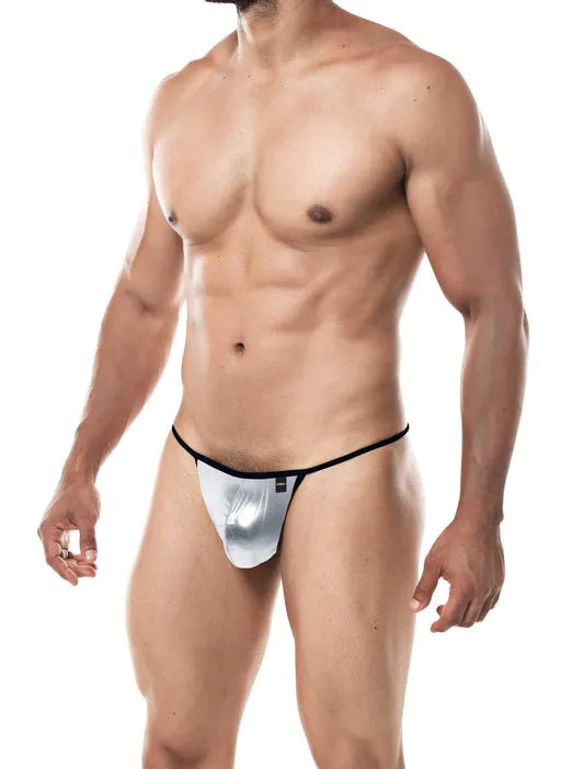 CUT FOR MEN G-STRING SILVER LARGE