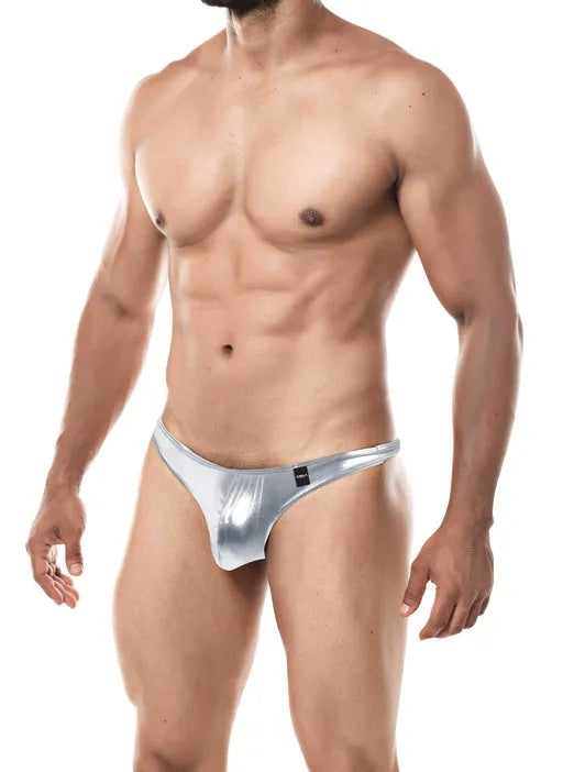 CUT FOR MEN THONG SILVER LARGE - Take A Peek