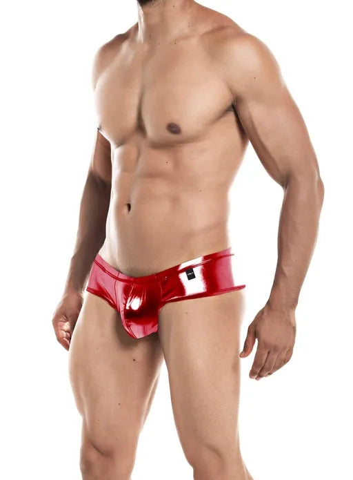 CUT FOR MEN HIGH CUT CHEEKY BRIEF RED SMALL