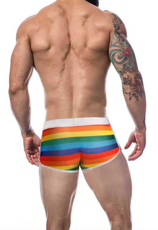 Cut For Men Athletic Trunk-Rainbow-M - Take A Peek