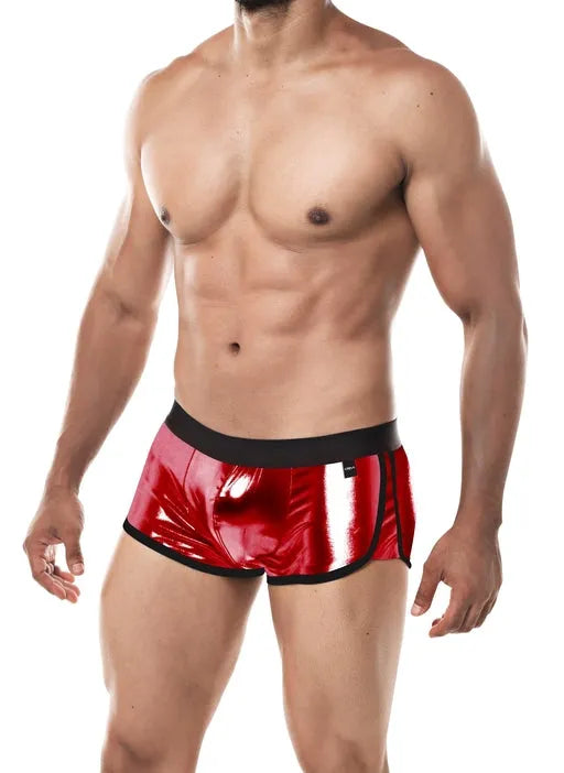 CUT FOR MEN ATHLETIC TRUNK RED LARGE - Take A Peek