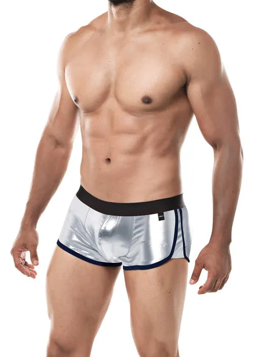 CUT FOR MEN ATHLETIC TRUNK SILVER SMALL - Take A Peek