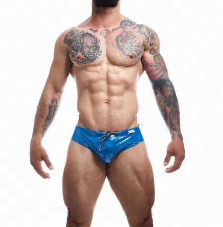 CUT FOR MEN EMERALD SWIMWEAR BRIEF BLUE SMALL - Take A Peek