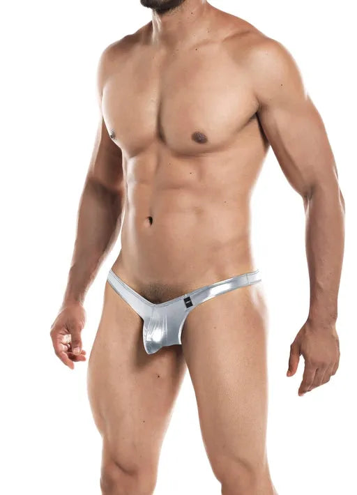 CUT FOR MEN POUCH ENHANCING THONG SILVER LARGE - Take A Peek