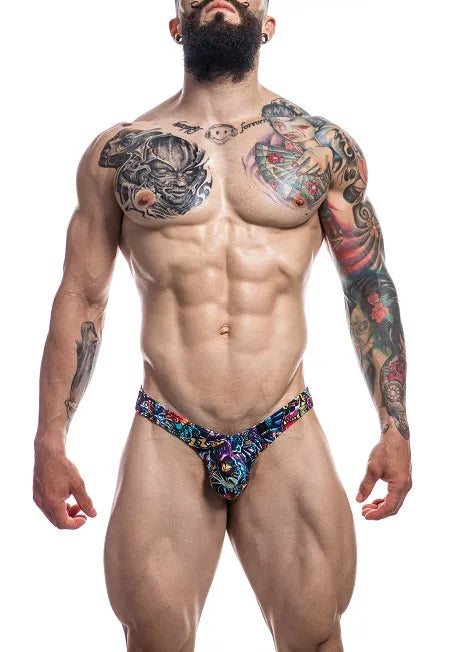 Cut For Men Pouch Enhancing Tattoo Thong XL