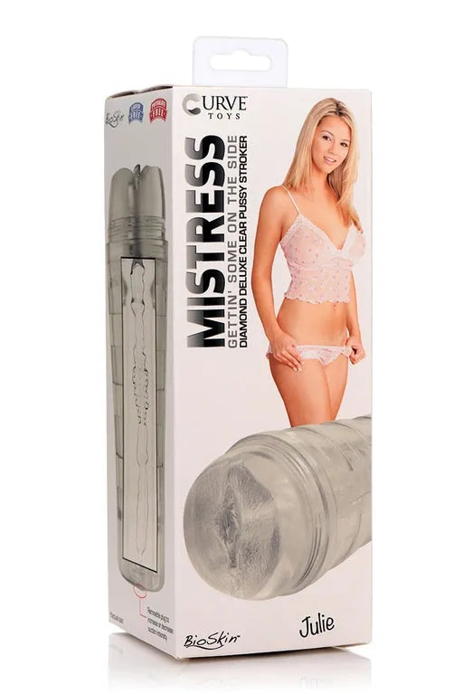 MISTRESS JULIE - DIAMOND DELUXE CLEAR PUSSY STROKER - Take A Peek