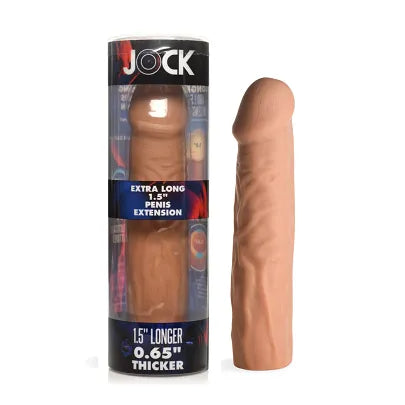 JOCK Funda de extensión de pene extra larga de 1,5" - Mediana