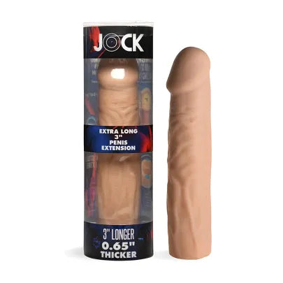 JOCK Funda de extensión de pene extra larga de 3" - Ligera