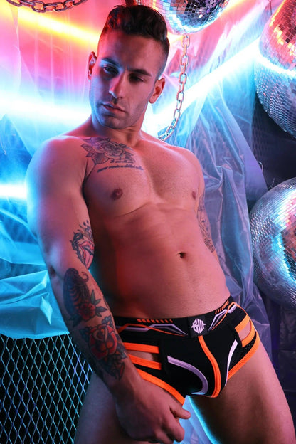 CYBER NIGHTS BRIEF NEON ORANGE - Take A Peek