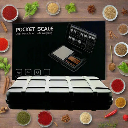 Pocket Scale with Tough Case – 0.01g Precision, Counting Function, 20g Weight Included