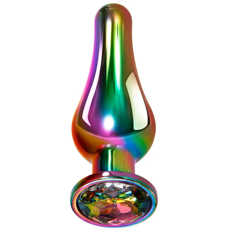 Evolved Rainbow Metal Plug - Large - Take A Peek