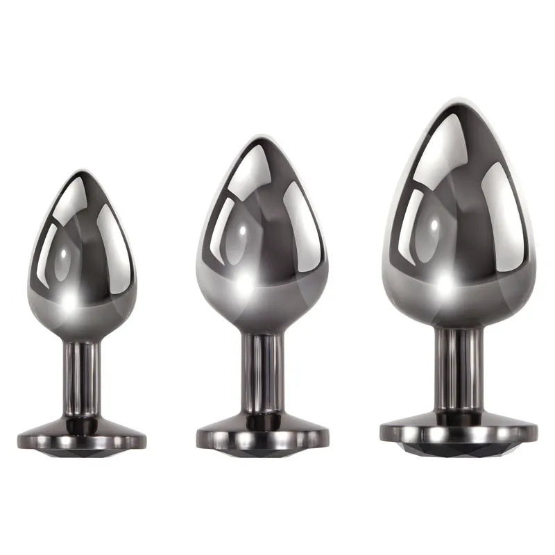 Evolved Black Gem Anal Plug Set - Take A Peek