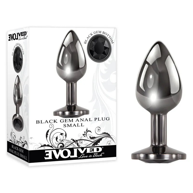 Evolved Black Gem Anal Plug - Small - Take A Peek