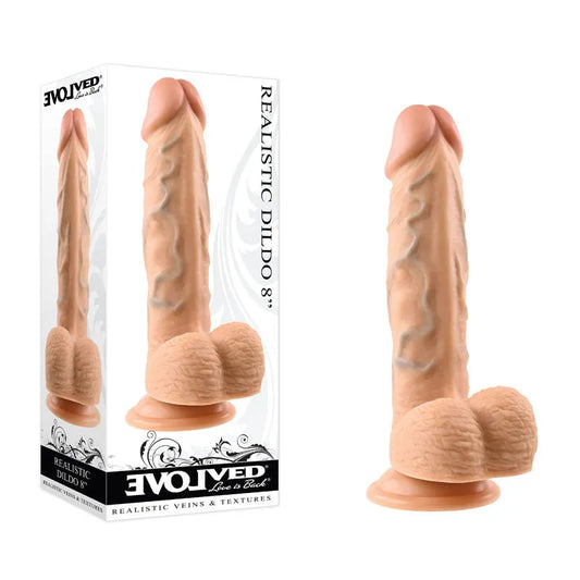 Evolved REALISTIC DILDO 8'' LIGHT - Take A Peek