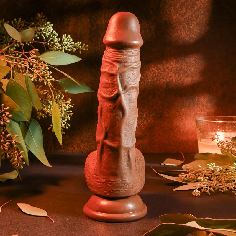 Evolved REALISTIC DILDO 8'' DARK - Take A Peek