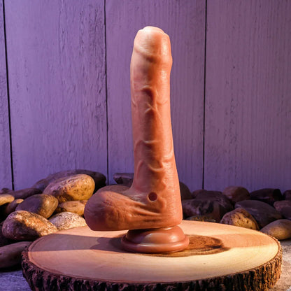 Evolved PEEK A BOO VIBRATING DILDO DARK - Take A Peek