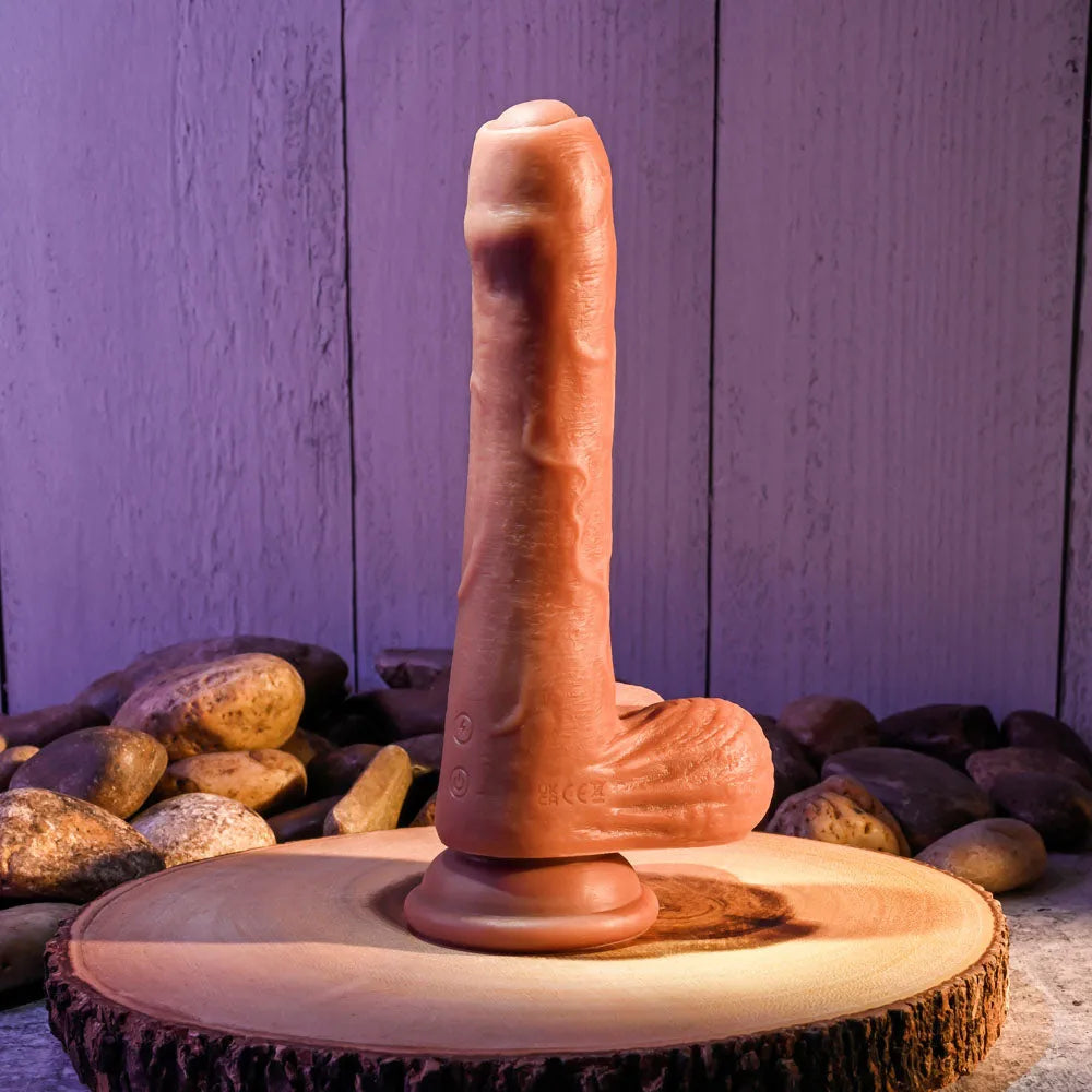 Evolved PEEK A BOO VIBRATING DILDO DARK - Take A Peek