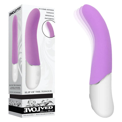 Evolved SLIP OF THE TONGUE -  21.1 cm USB Rechargeable Flicking Tongue Vibrator