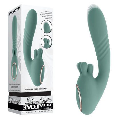 Evolved THRUST INTO ECSTASY -  21 cm USB Rechargeable Thrusting & Rotating Vibrator