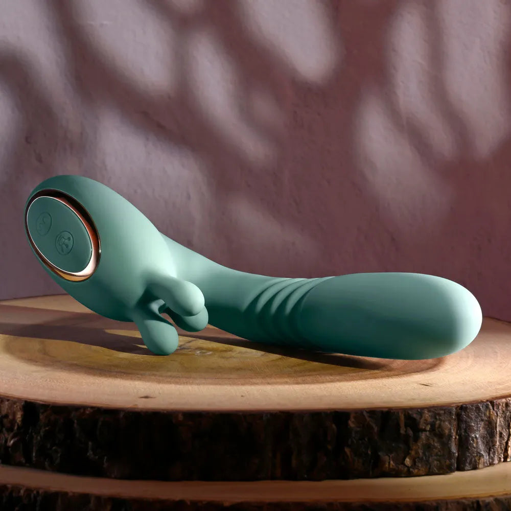 Evolved THRUST INTO ECSTASY -  21 cm USB Rechargeable Thrusting & Rotating Vibrator