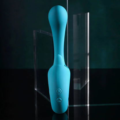 Evolved HOW MANY LICKS - Vibrador recargable por USB de 17,8 cm con estimulador de movimiento