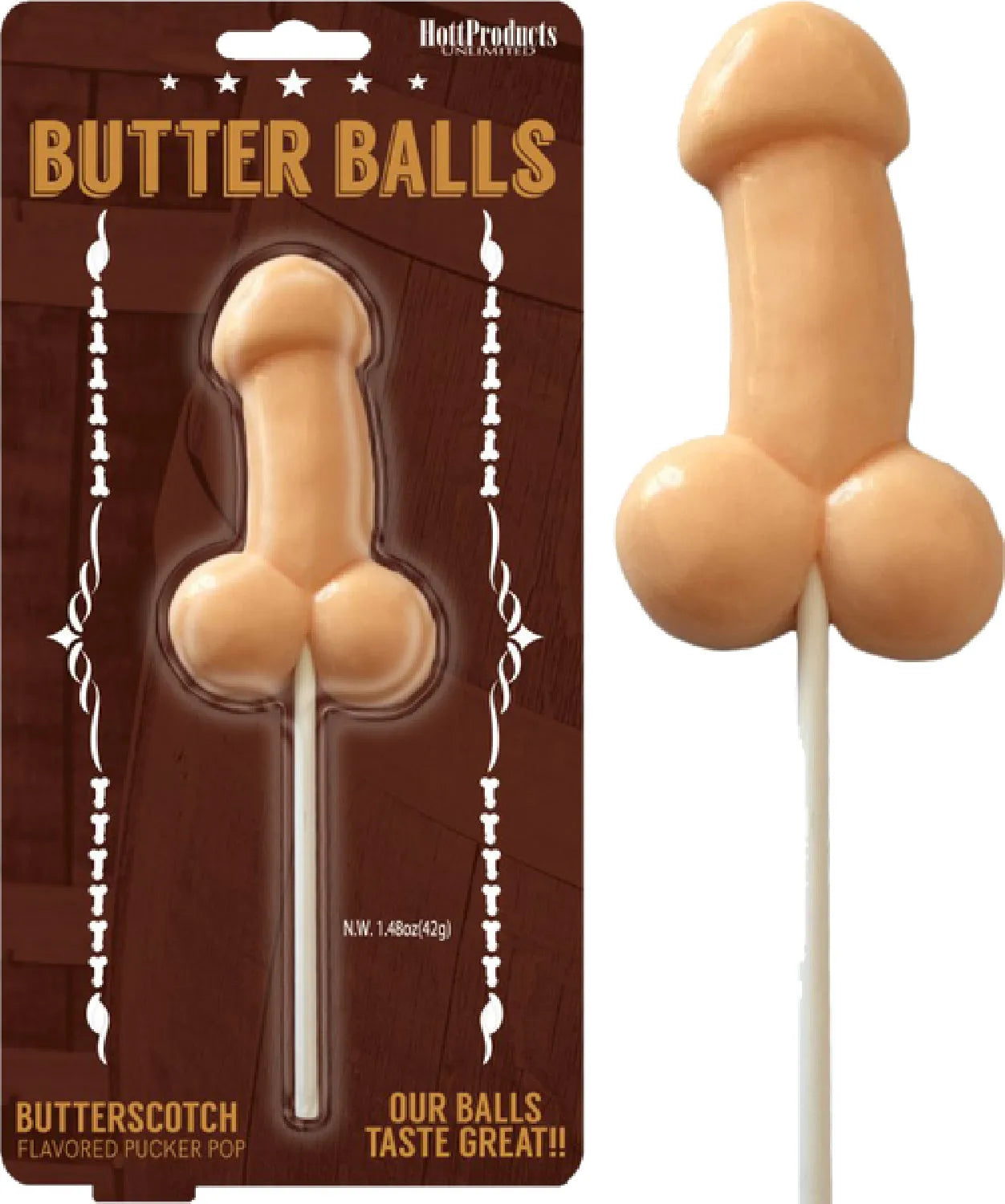 Butterballs Caramelo Pecker Pop