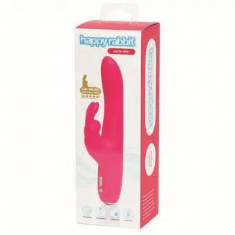 Happy Rabbit Slimline Curve Rechargeable Rabbit Vibrator Pink