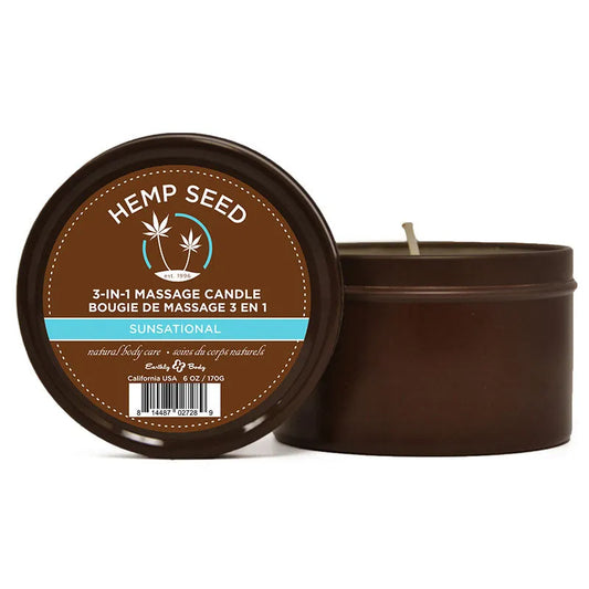 Hemp Seed 3-In-1 Massage Candle - Take A Peek