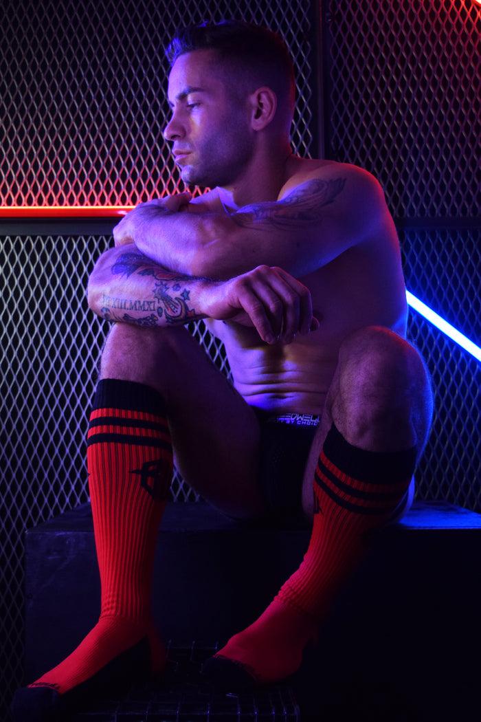 HEX SOCKS RED - Take A Peek