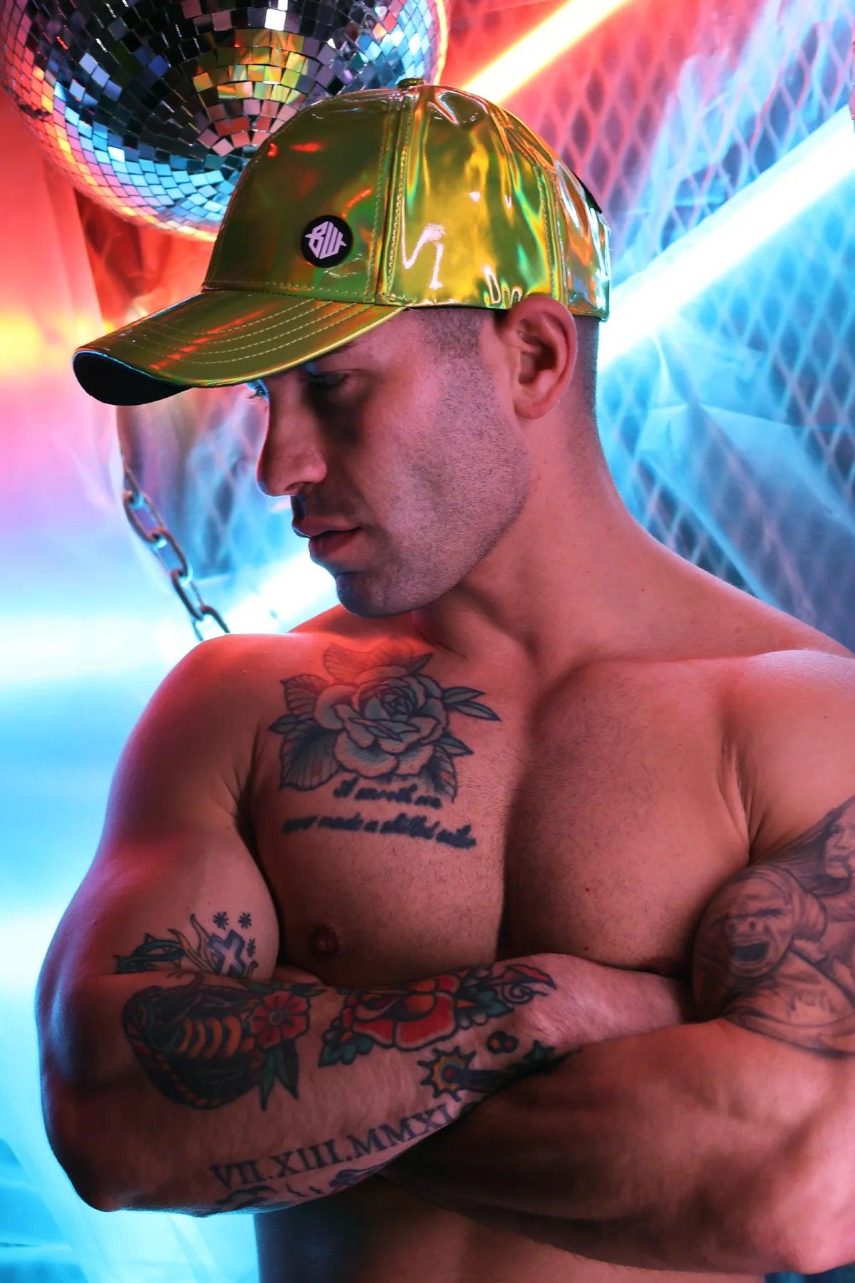 CYBER HOLO HAT - LIME - Take A Peek