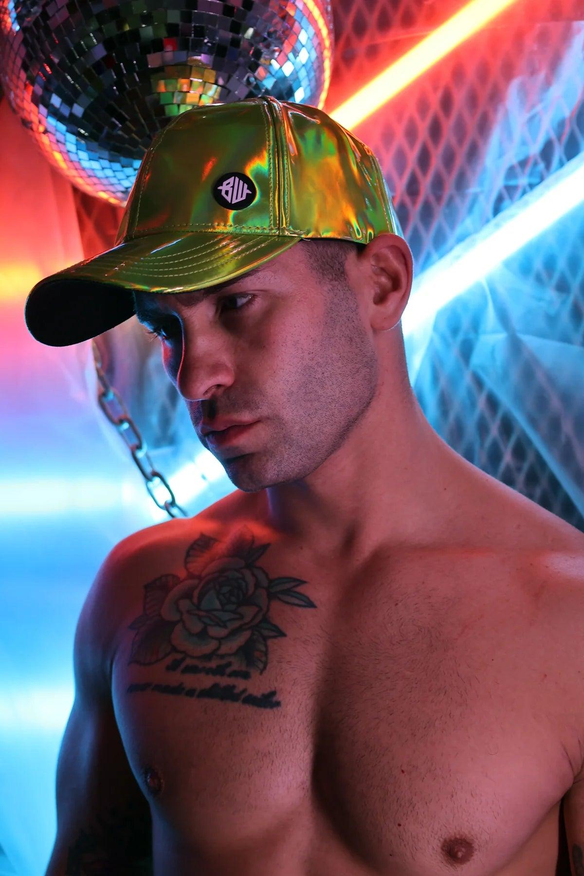 CYBER HOLO HAT - LIME - Take A Peek