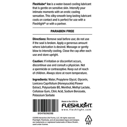 Fleshlube Ice 4 oz - Take A Peek