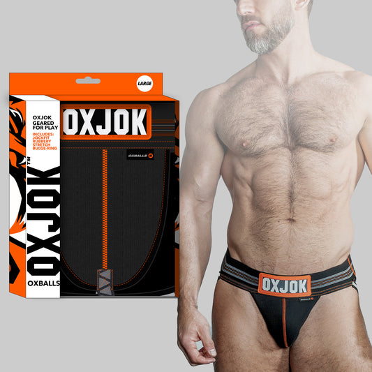 SLINGJOCK upthrust slider-strap jock BLACK IRON SMALL