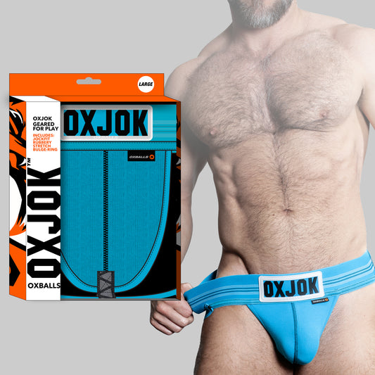 SLINGJOCK upthrust slider-strap jock POOL MEDIUM