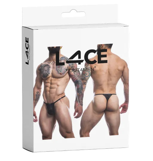 Cut For Men L4CE G-string Black- L/XL - Take A Peek