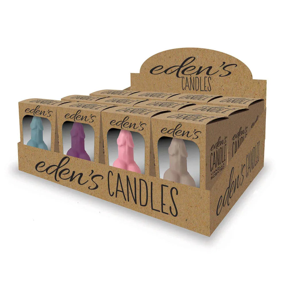 Eden's Candles Vagina - Vanilla - Display of 12 - Vanilla Scented Candles - Set of 12 - Take A Peek