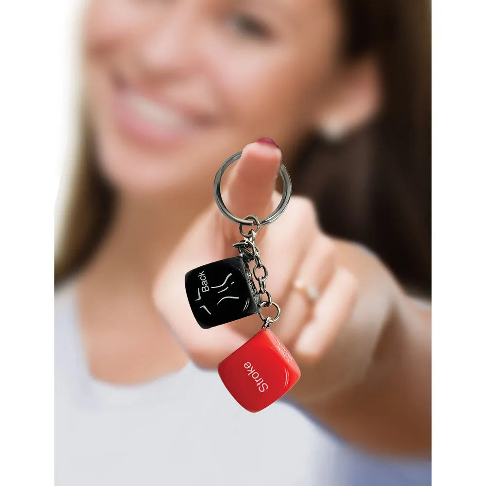 Super Fun Key Chain - Sex Dice - Erotic Dice Novelty Keychain