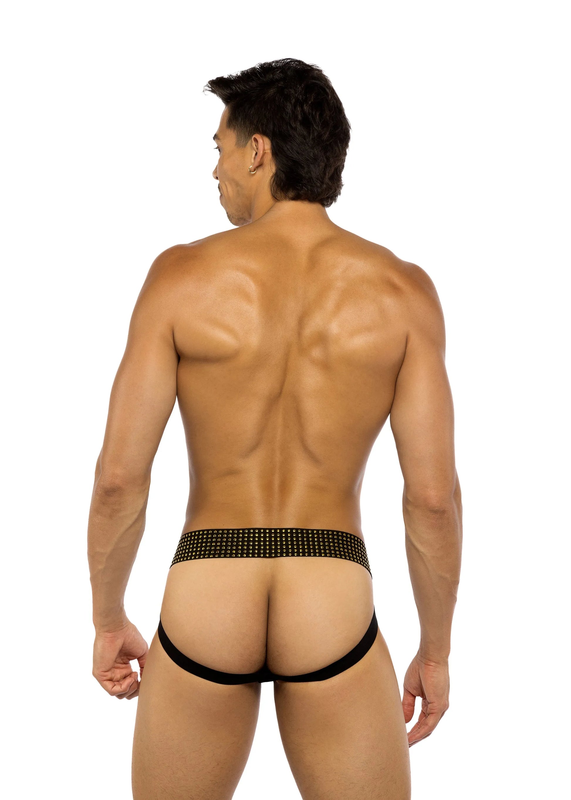 LI778 - Sacred Heart Jockstrap with Studded Elastic - Take A Peek