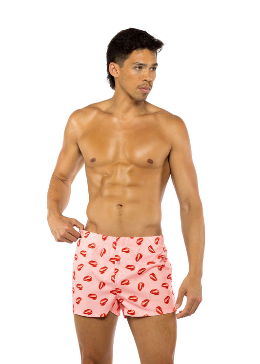 LI782 - Satin Lips Boxers - Take A Peek