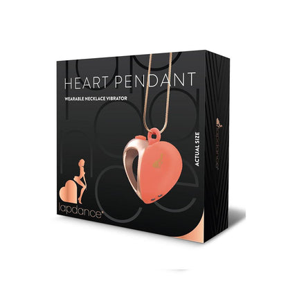 LAPDANCE Heart Pendant Wearable Necklace Vibrator - /Rose Gold USB Rechargeable Necklace Vibrator