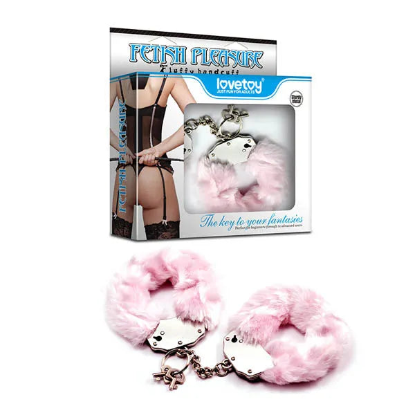 Fetish Pleasure Fluffy Hand Cuffs - Take A Peek