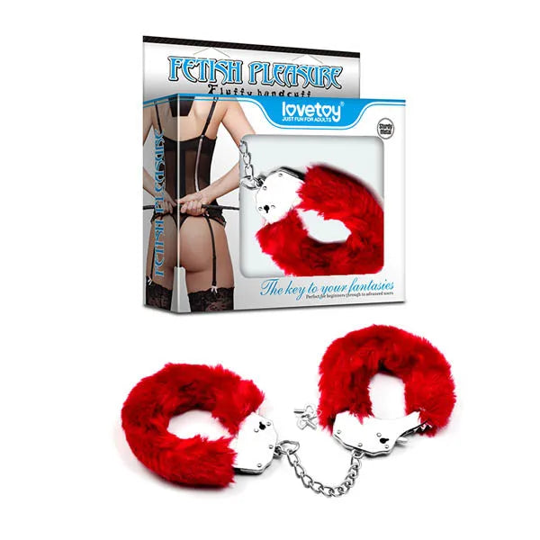 Fetish Pleasure Fluffy Hand Cuffs - Take A Peek