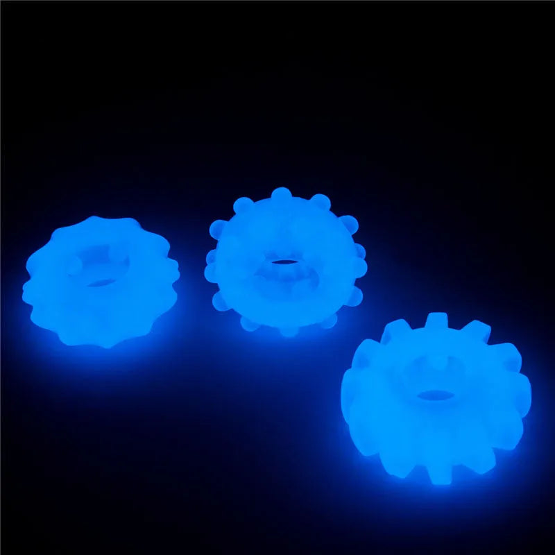 Lumino Play Penis Rings 3 Pack - Take A Peek