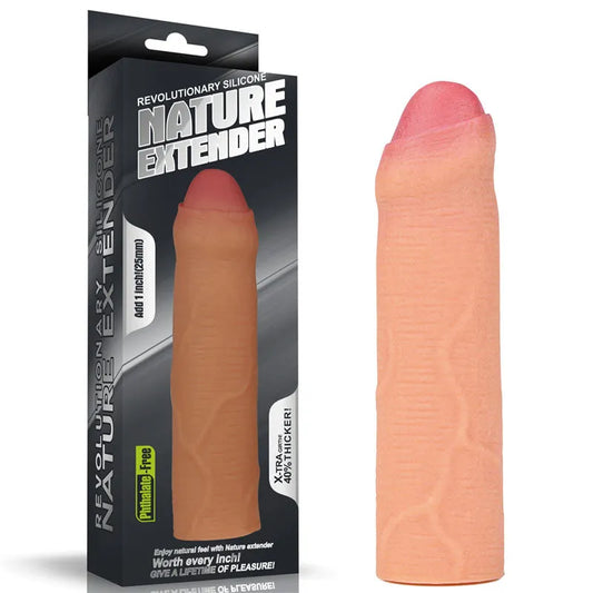 Nature Extender 1'' Silicone Uncut Sleeve - Take A Peek