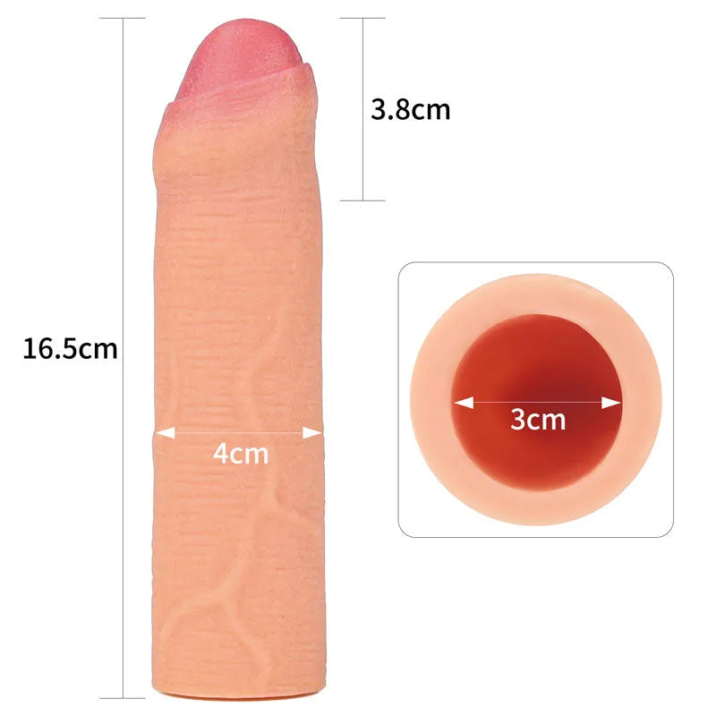 Nature Extender 1'' Silicone Uncut Sleeve - Take A Peek