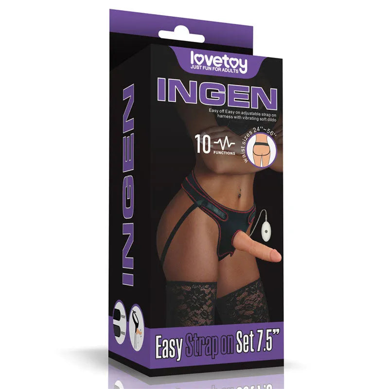 Ingen Vibrating Easy Strap-On Set - Take A Peek