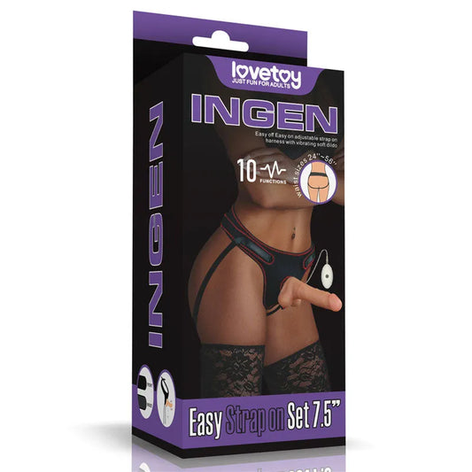 Ingen Vibrating Easy Strap-On Set - Take A Peek