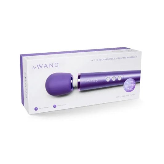 MASAJEADOR VIBRADOR RECARGABLE LE WAND PETITE VIOLETA