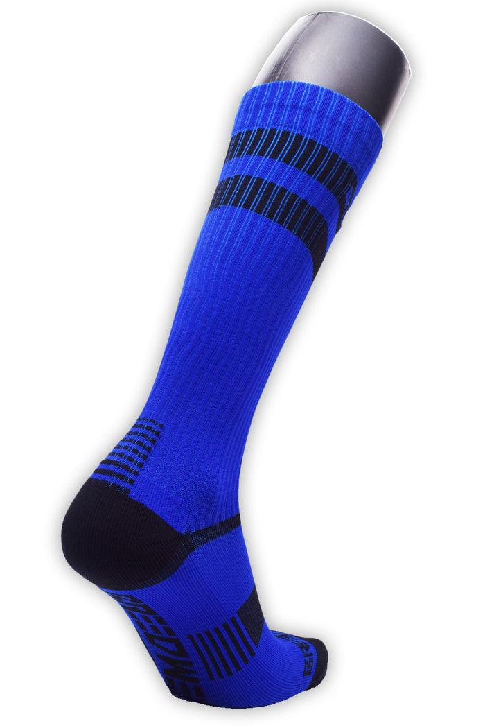 LOGO STRIPE SOCKS - BLUE - Take A Peek